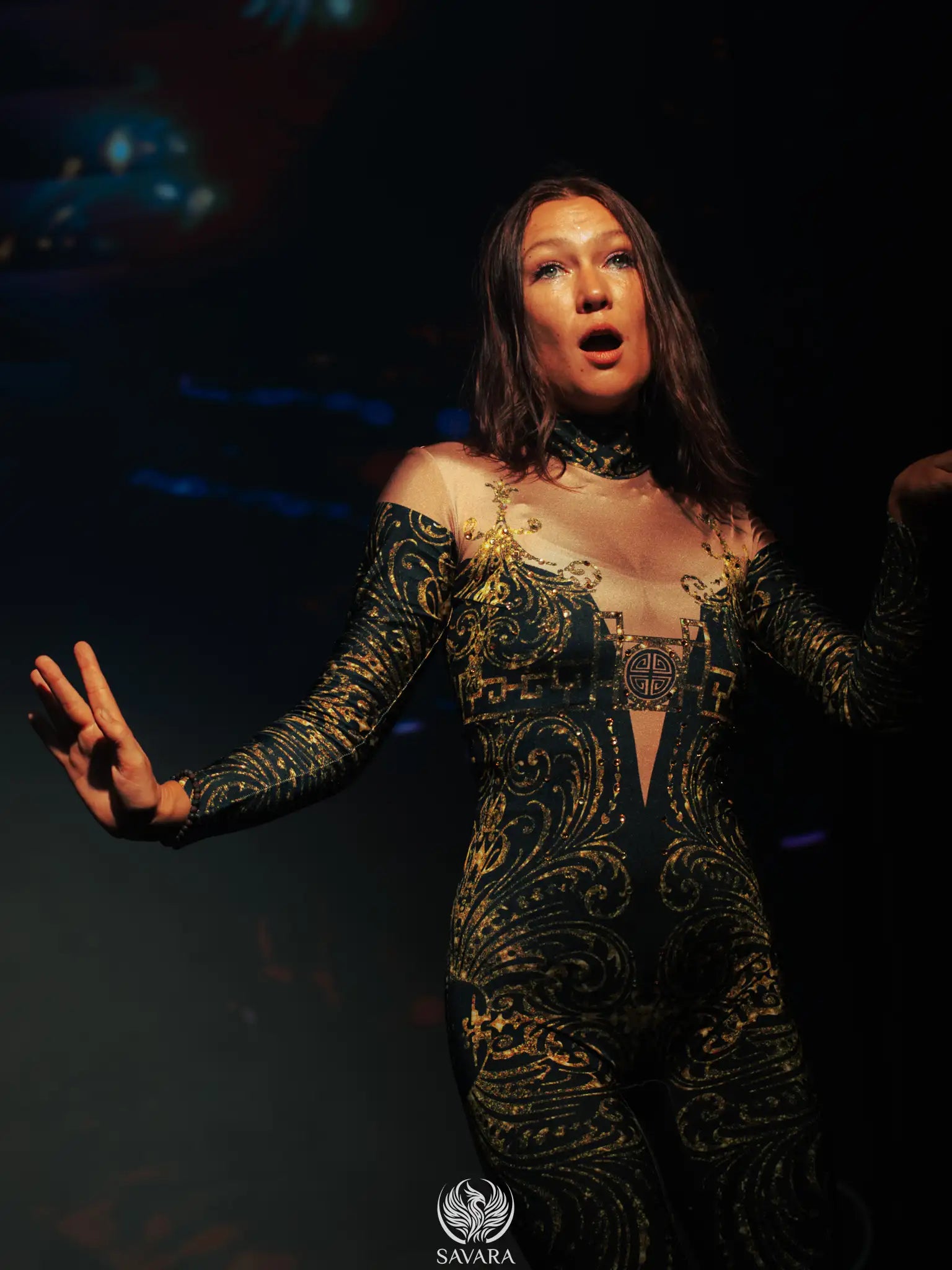 Performer on the Savara stage